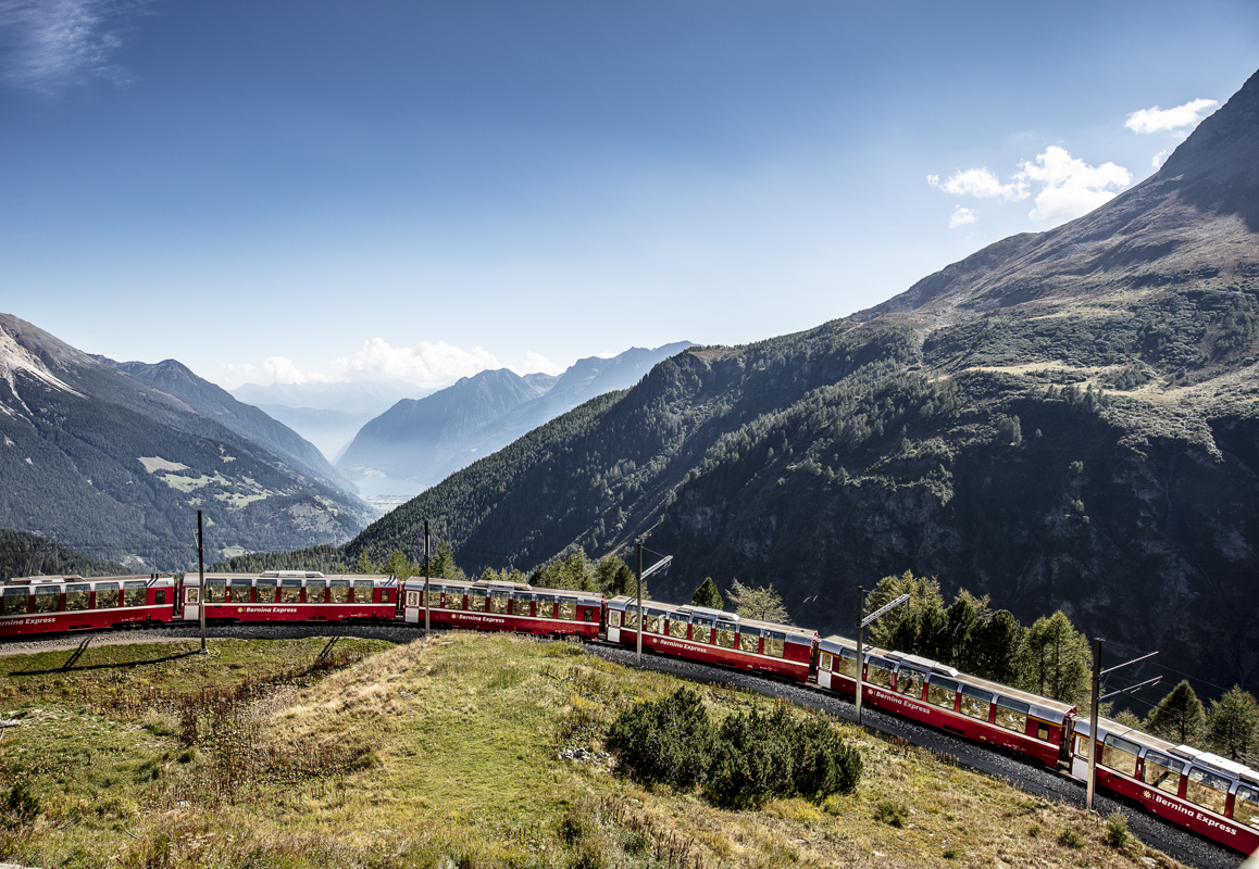 Bernina Express  Švýcarsko vlakem 14